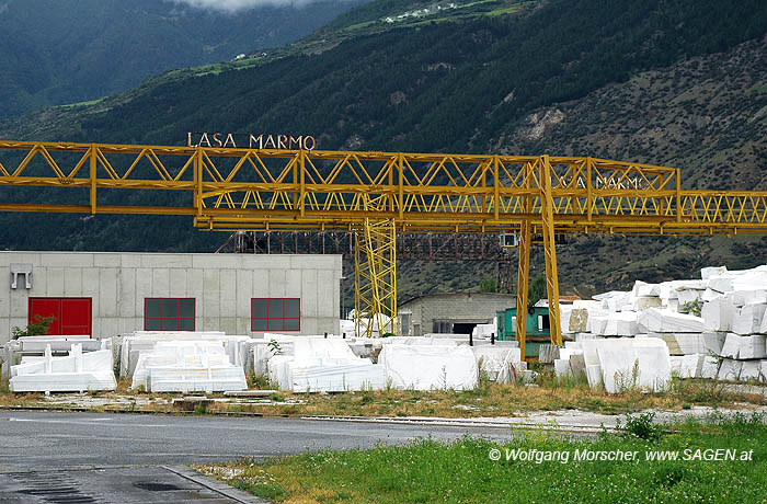 The Lasa Marmor factory Modern factory buildings for marble processing © Wolfgang Morscher, 3 August 2007