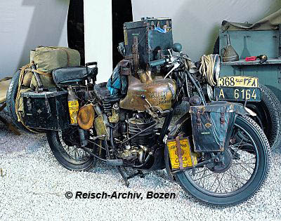 Die Puch 250 von Max Reisch' Indienreise © Reisch-Archiv, Bozen