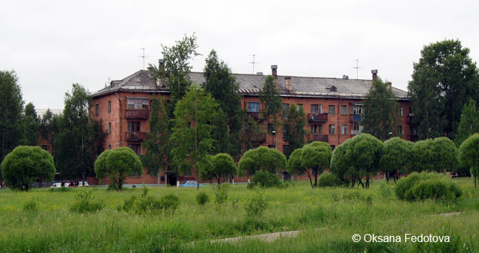 Das Haus in der Schulgasse, Mirny, Russland © Oksana Fedotova