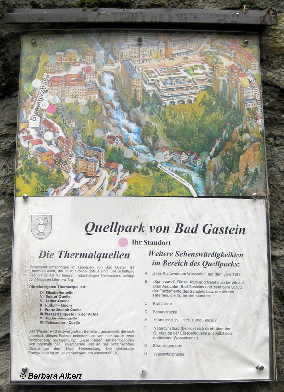Quellpark von Bad Gastein © Barbara Albert