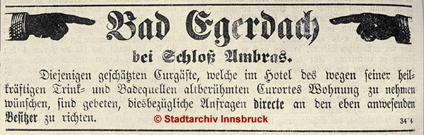 KKURBAD EGERDACH, INNSBRUCK © Stadtarchiv/Stadtmuseum Innsbruck