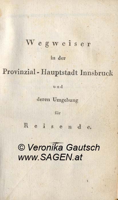Reiseliteratur: Beyrer, 1826; © Digitalisierung: Veronika Gautsch, www.SAGEN.at