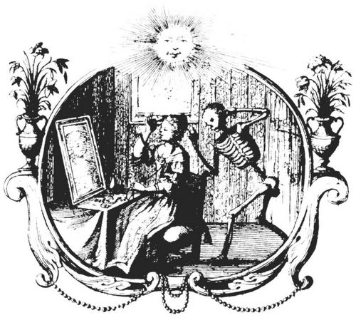 Der Tod und die eitle Frau, aus: Abraham a Sancta Clara