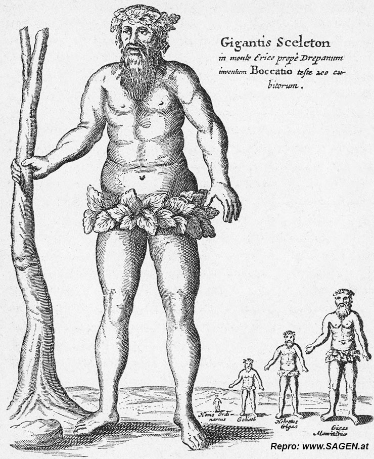 Riesen nach A. Kircher, 1678