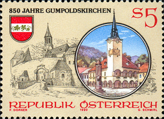 Briefmarke 850 Jahre Gumpoldskirchen