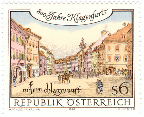 Briefmarke 800 Jahre Klagenfurt