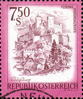 Briefmarke Festung Hohensalzburg
