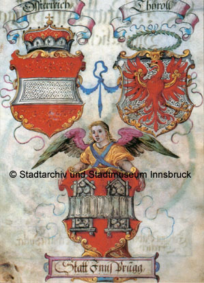 Innsbruck - Wappen, Bürgerbuch Innsbruck 1600., Stadtarchiv / Stadtmuseum Innsbruck