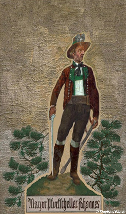 Digitale Rekonstruktion des obigen Freskos Mayor Pfurtscheller Johannes (Sohn von Michael Pfurtscheller) &copy; Siegfried Eisele