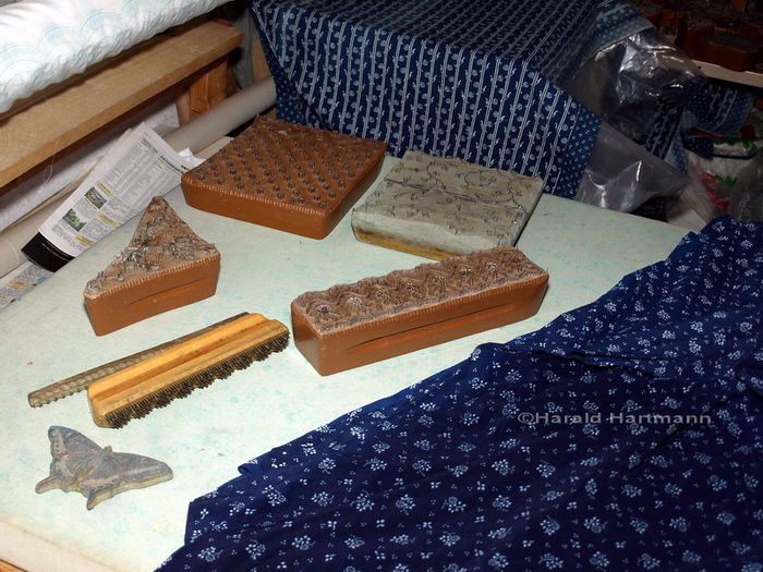 Druckmodeln und Stoff