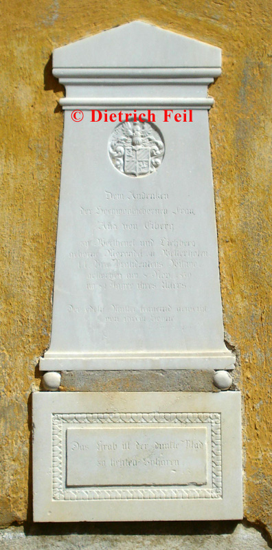 Bruneck - Grabstein der Anna von Eiberg zu Werthenek und Eichberg (1850)