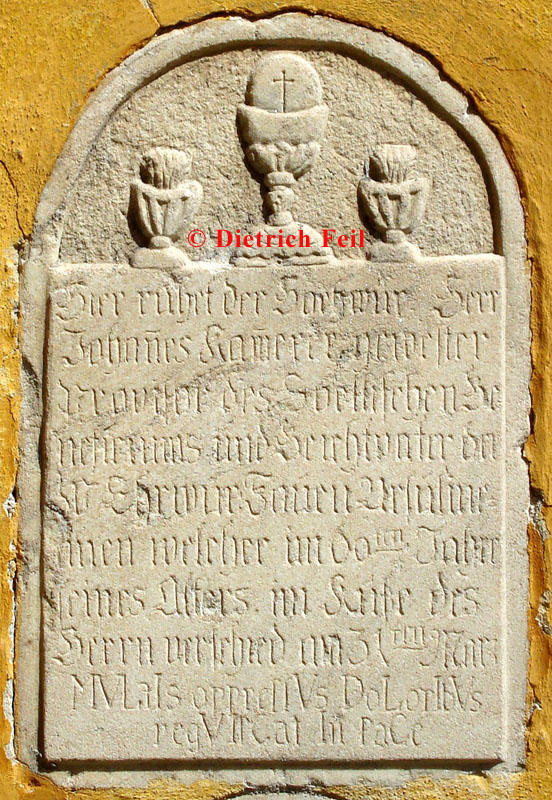 Bruneck - Grabstein des Johannes Kammerer (1824)