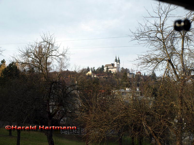 Blick auf den Pöstlingberg während der Bergfahrt © Harald Hartmann