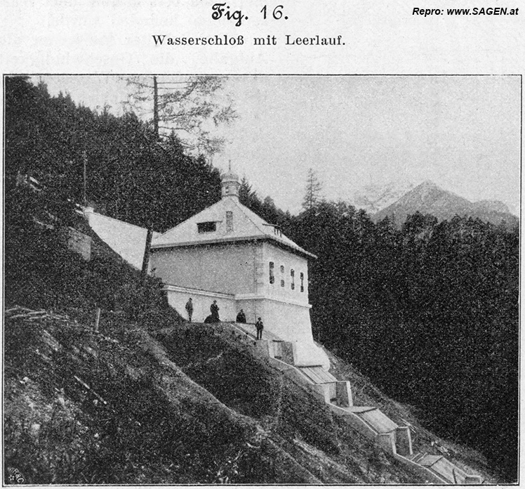 Wasserschloss mit Leerlauf - Sillwerke bei Innsbruck