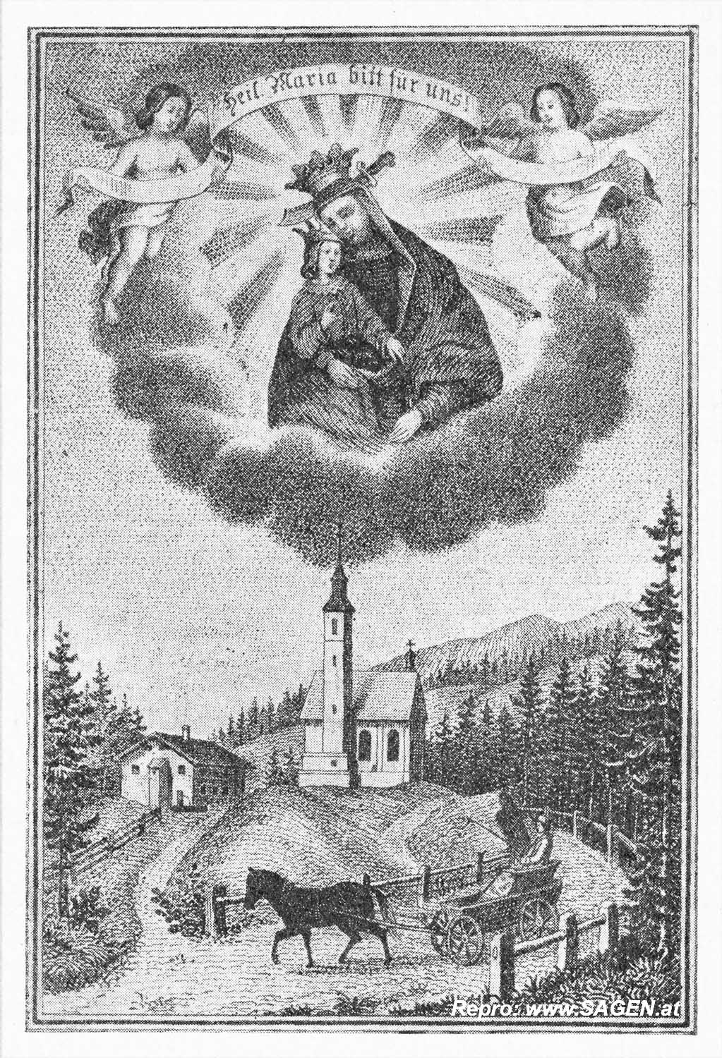 Wallfahrtsbild Kapelle Jochbergwald