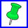 Grüner Pin