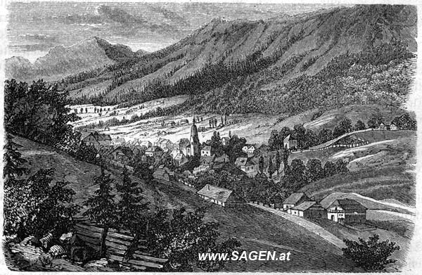 Bergort Bleiburg in Illyrien