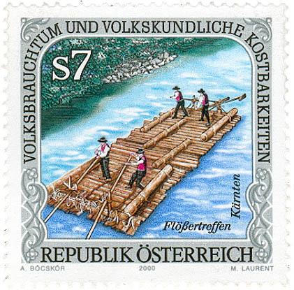 Briefmarke 7 S, K&auml;rnten Fl&ouml;&szlig;ertreffen