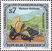 Briefmarke 7 S, Wachauer Goldhaube Niederösterreich