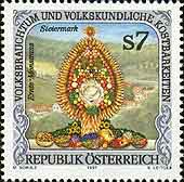 Briefmarke 7 S, Ernte-Monstranz - Steiermark