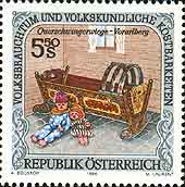 Briefmarke 5,50 S, Querschwingerwiege Vorarlberg