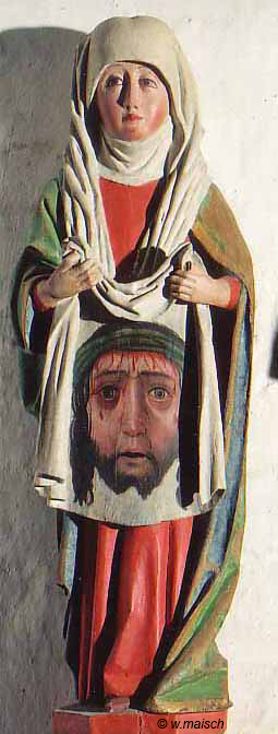 Spätmittelalterliche Veronika-Statue, Kirche St. Gotthardt, Brandenburg