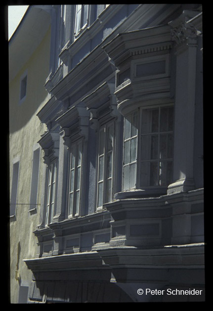 Häuserzeile Traungasse Gmunden © Peter Schneider