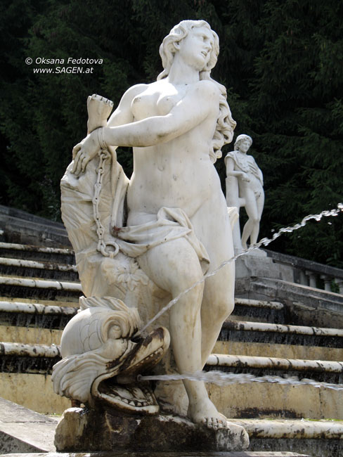 Statue der Goldbergkaskade © Oksana Fedotova