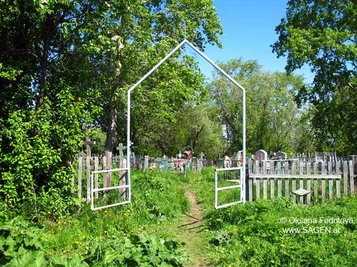 Friedhof, Wosnesenje, Archangelsk, Russland © Oksana Fedotova, www.sagen.at