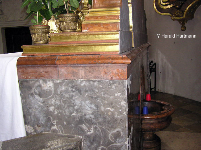 Heilquelle hinter dem Altar, Maria Schutz am Semmering © Harald Hartmann