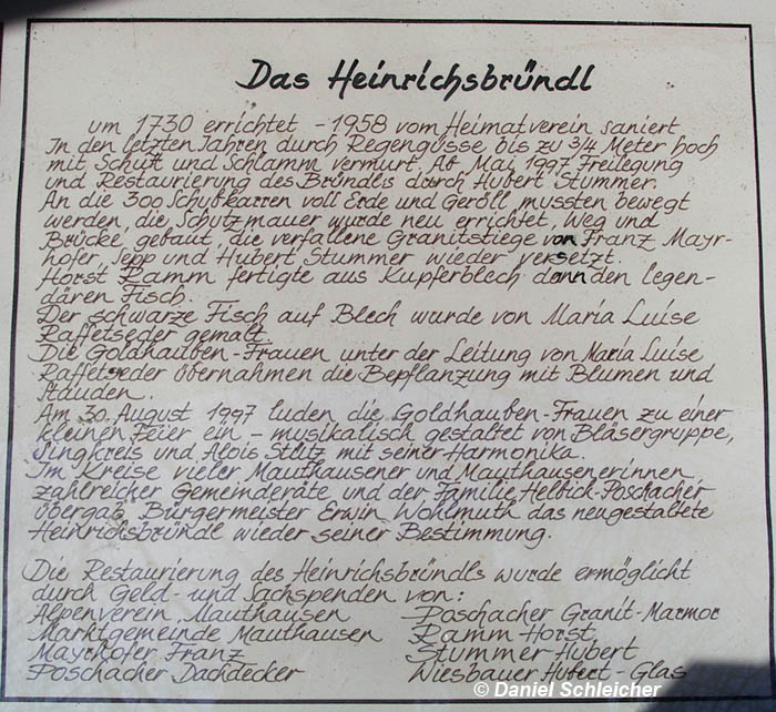 Heinrichsbrunnen, Mauthausen © Daniel Schleicher