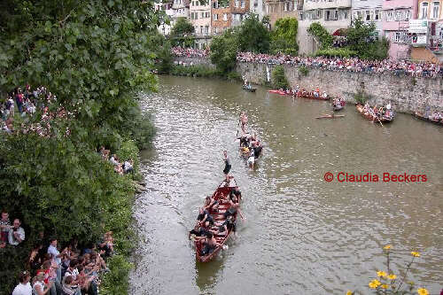 Tübinger Stocherkahnrennen  © Claudia Beckers