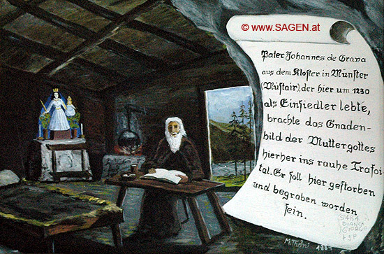 Gemalte Legende um den Klostergründer © Wolfgang Morscher