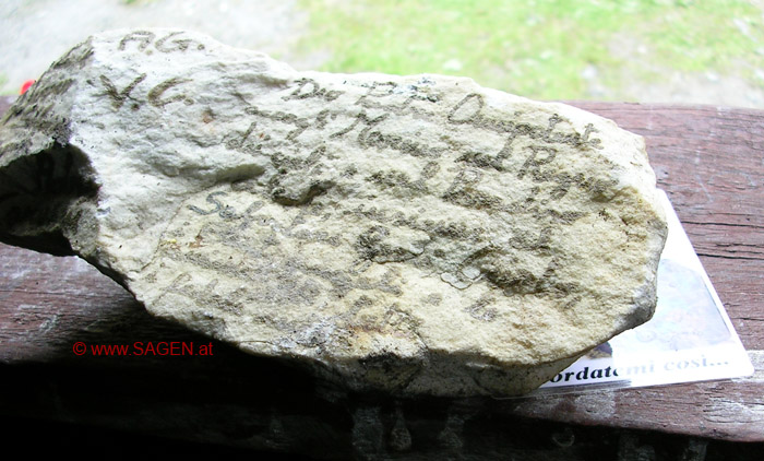 Stein mit Gebet © Berit Mrugalska