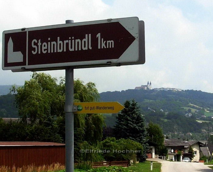Wegweiser zum Steinbründl © Harald Hartmann