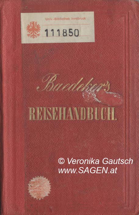 Reiseliteratur: Baedeker, 1847; © Digitalisierung: Veronika Gautsch, www.SAGEN.at
