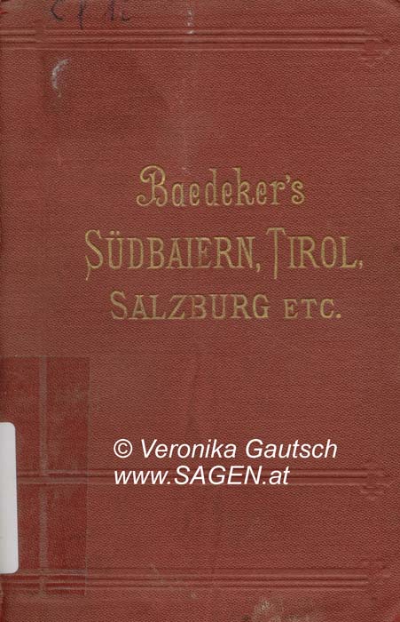 Reiseliteratur: Baedeker, 1894; © Digitalisierung: Veronika Gautsch, www.SAGEN.at