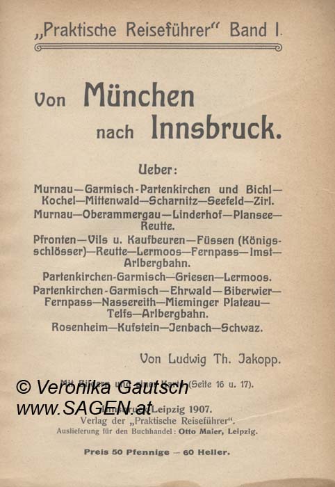 Reiseliteratur: Jakopp, 1907; © Digitalisierung: Veronika Gautsch, www.SAGEN.at