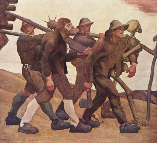 Totentanz Anno Neun von Albin Egger Lienz