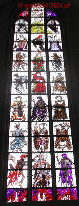 Kirchenfenster von St. Marien, Lübeck  © Wolfgang Morscher