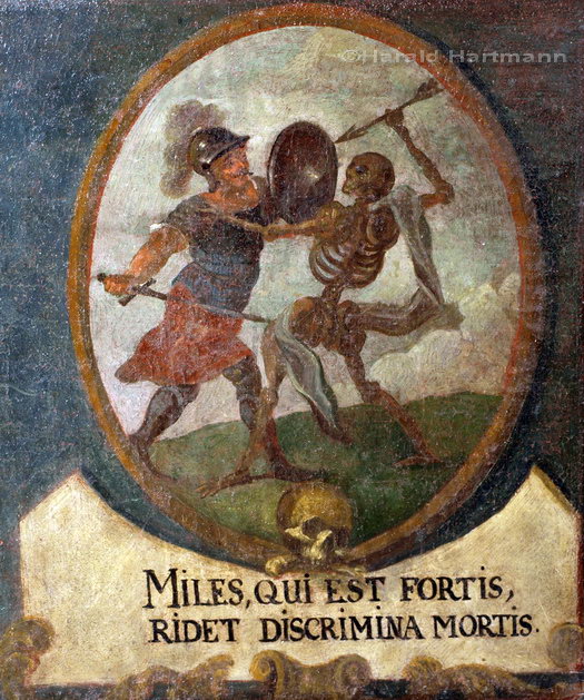Kreuzgang Dürnstein, Detail: Soldat