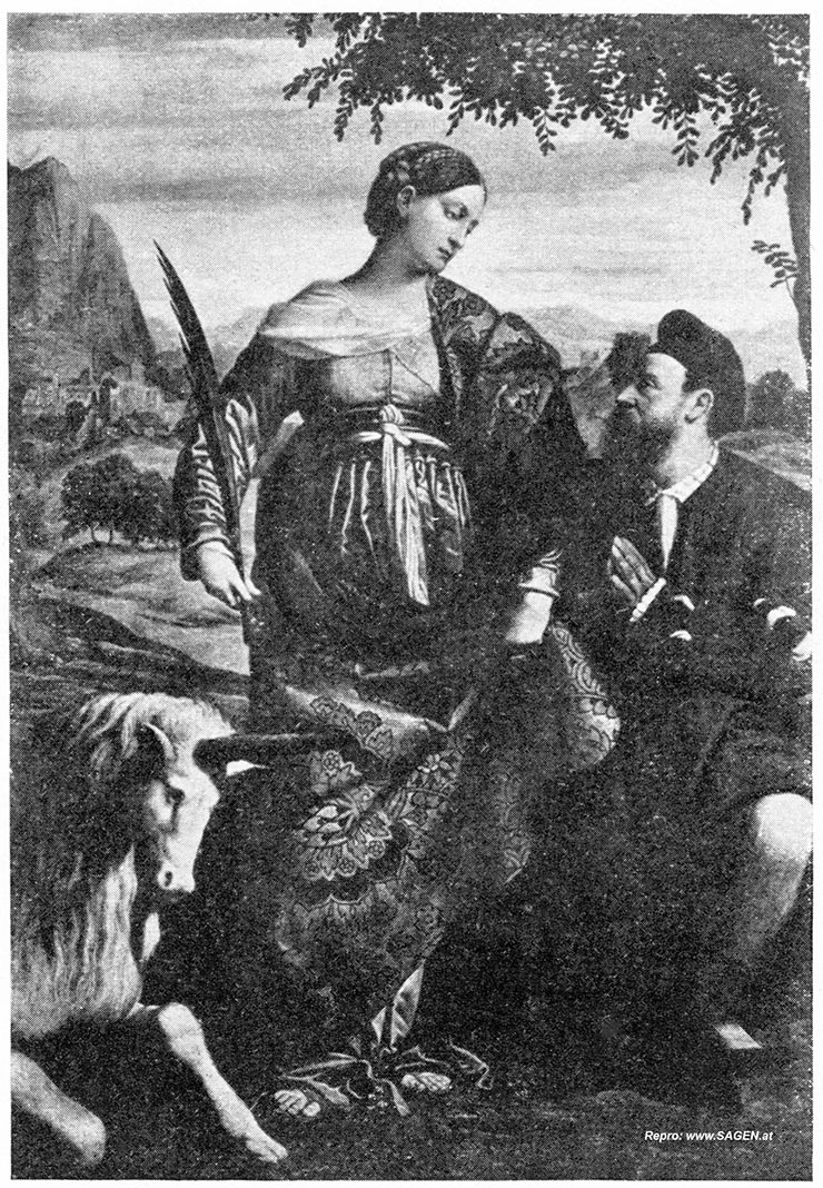Einhorndarstellung Alessandro Moretto