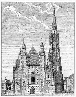Die Stephanskirche mit den Heidentürmen