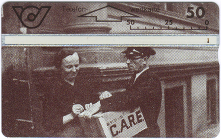 CARE-Paket, Telefonwertkarte, 50 S