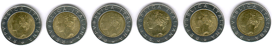 500 Lira, Repubblica Italiana
