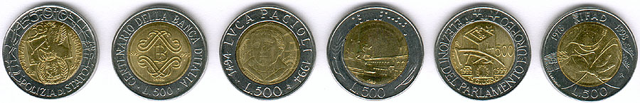 500 Lira, Repubblica Italiana