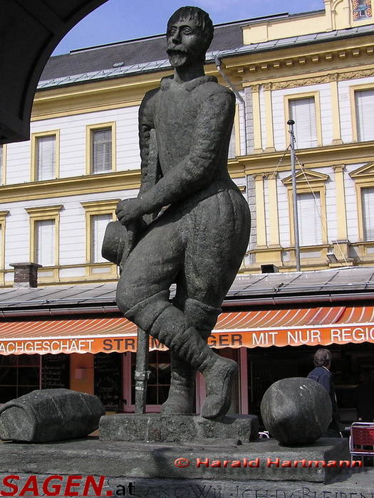 Der Steinerne Fischer in Klagenfurt © Harald Hartmann