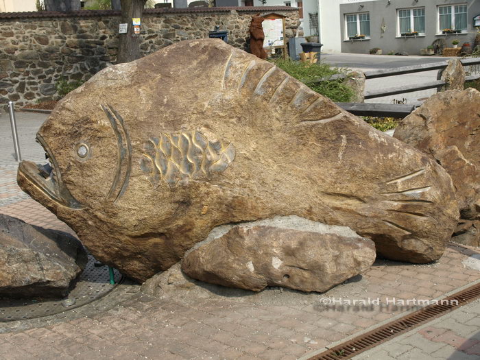 Skulptur des Riesenfisches © Harald Hartmann