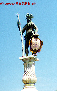 Brunnenfigur Wilder Mann, Salzburg, Berit Mrugalska