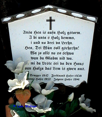 Detail Lechnerkreuz © Leni Wallner